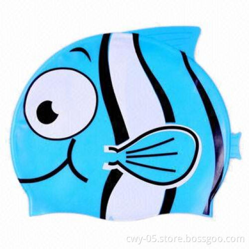 Silicone animal swimming caps